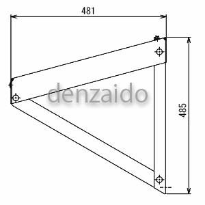 バクマ工業 エアコン室外ユニット架台 パッケージエアコン用 防雪屋根