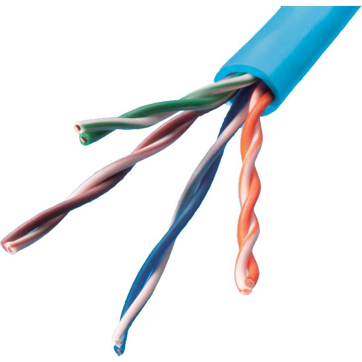 SKLAN-CAT.5E 0.5MM×4P 薄青色｜LAN用メタルケーブル 300m巻 : 電材