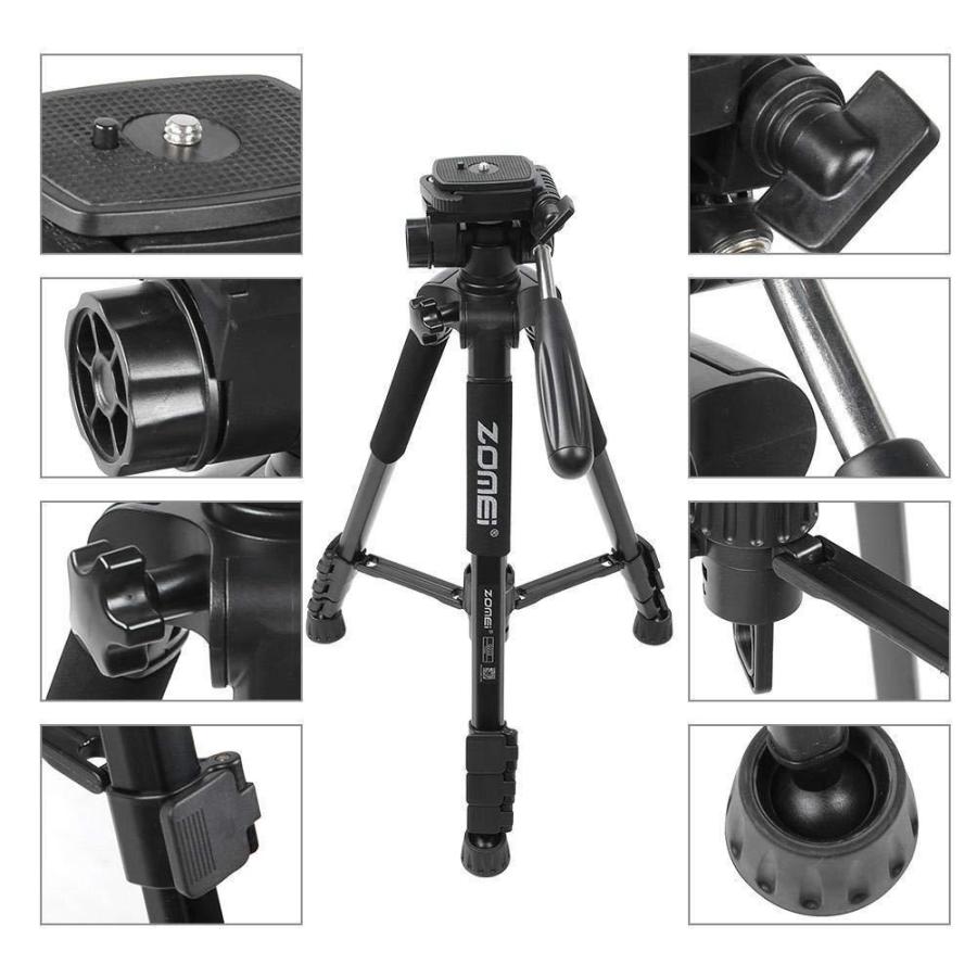 Zomei Q222 カメラ三脚 軽量 旅行 ポータブル Canon Nikon Sony DSLR