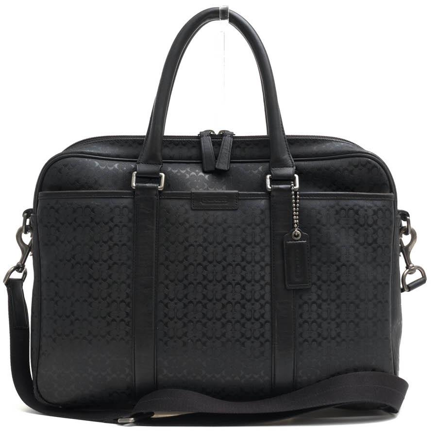 COACH（コーチ） ビジネスバッグ F70850 Heritage Signature Embossed