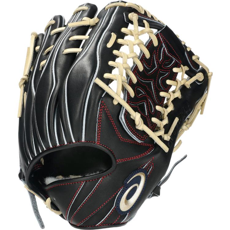 asics アシックス 硬式用GOLDSTAGE I-PRO 外野手用 ブラックxGキャメル