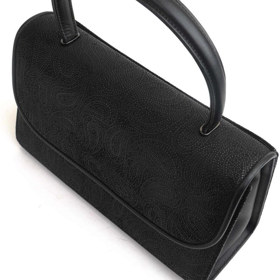 印傳屋（INDEN-YA） 印伝 ハンドバッグ 6434 34ハンド 鹿革 漆塗り