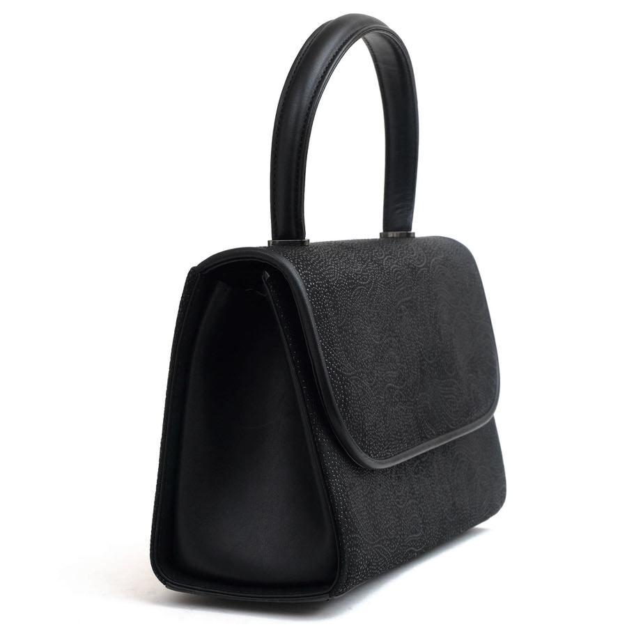 印傳屋（INDEN-YA） 印伝 ハンドバッグ 6434 34ハンド 鹿革 漆塗り