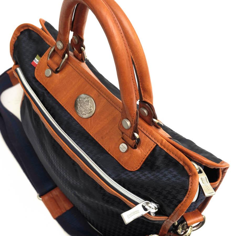 Orobianco（オロビアンコ） ビジネスバッグ 伊リモンタ社ナイロン 牛革