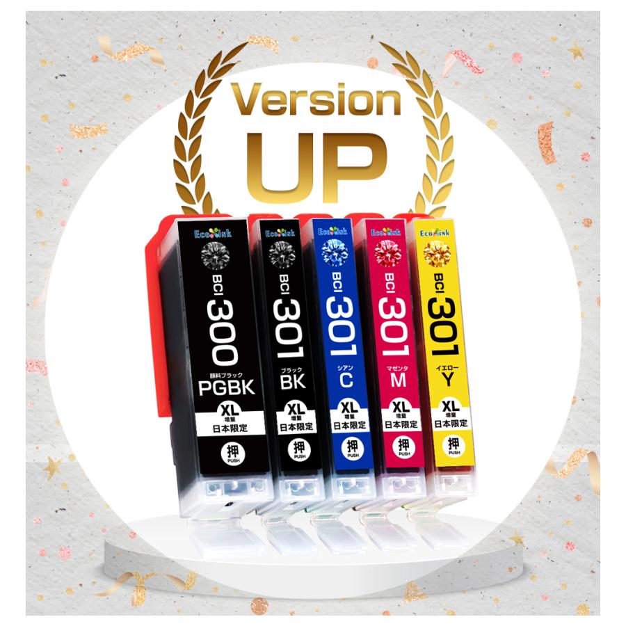 エコインク BCI-301+300 5MP 大容量 5色セット キャノン Canon 互換