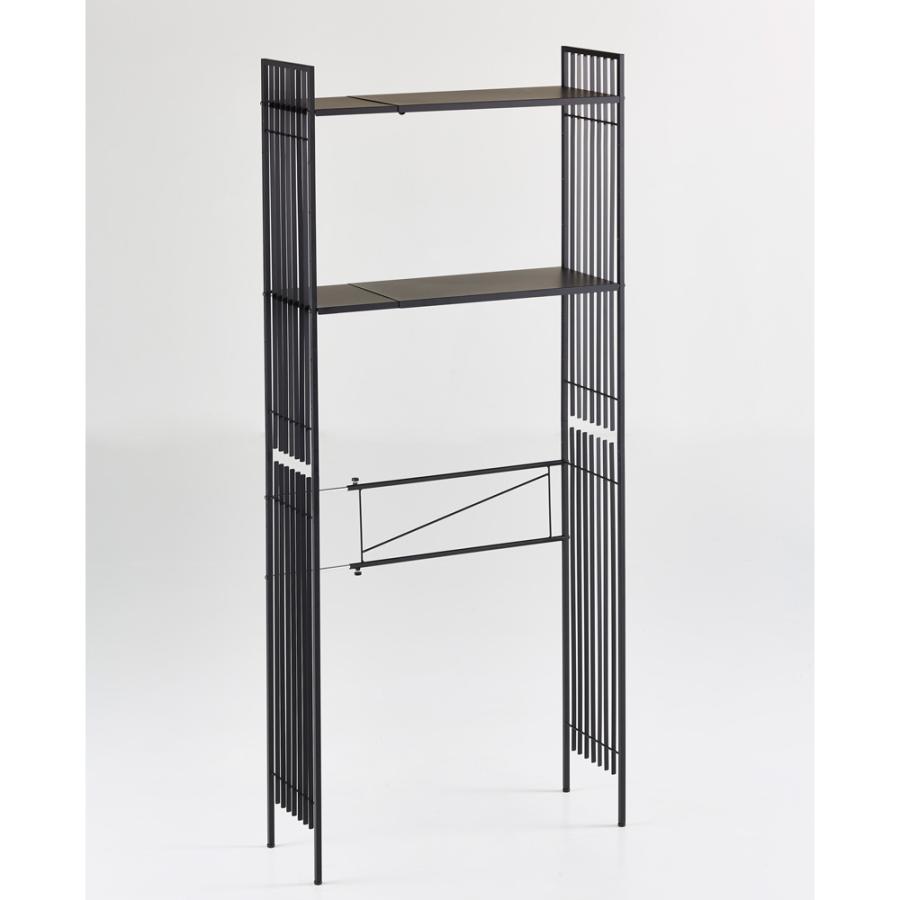 dinos（ディノス） Hanji/ハンジ 幅伸縮できる格子ランドリー 棚2段