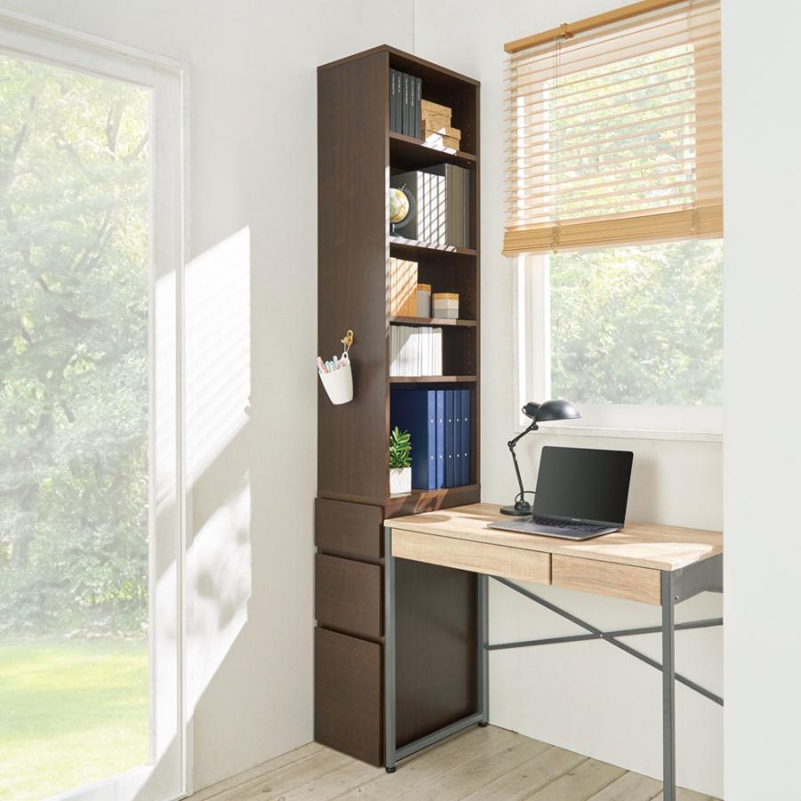 dinos（ディノス） ≪高さ180cm≫ デスクサイド収納ラック 幅30奥行