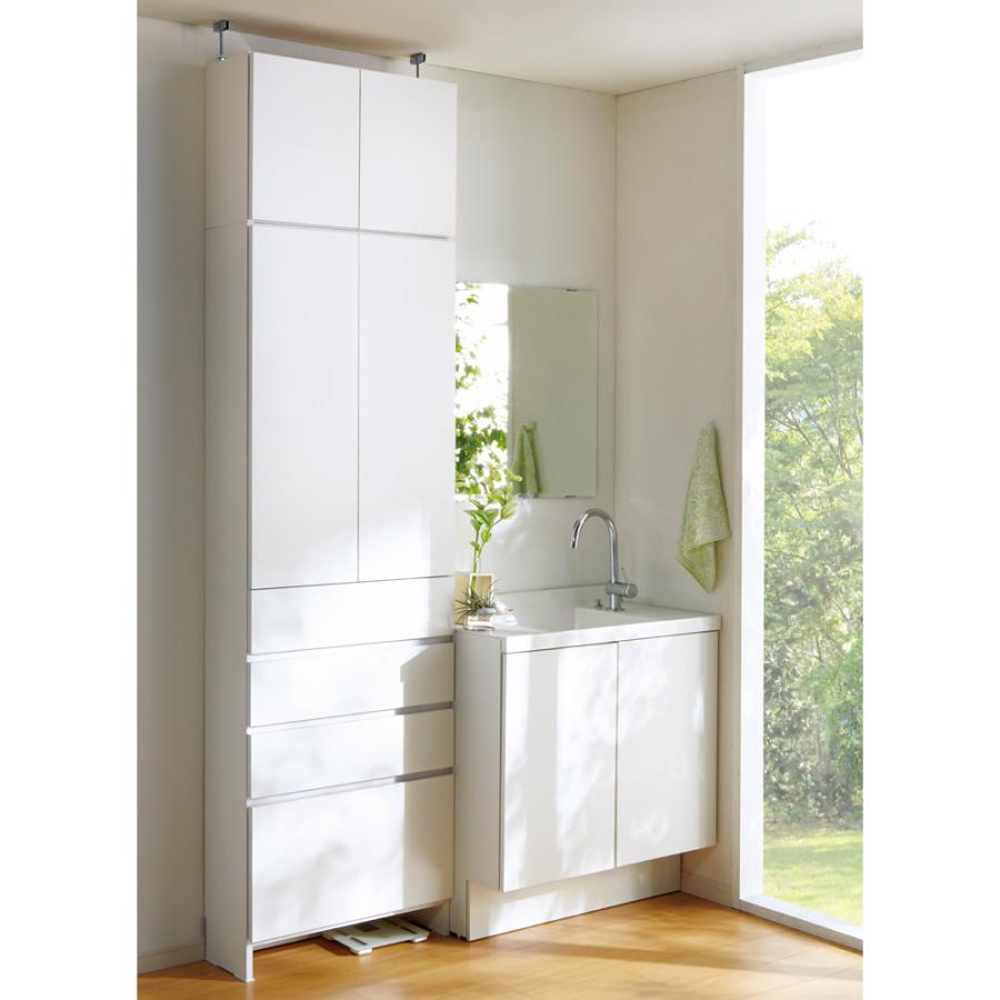 dinos（ディノス） 組立不要 天井まで使える薄型サニタリーチェスト