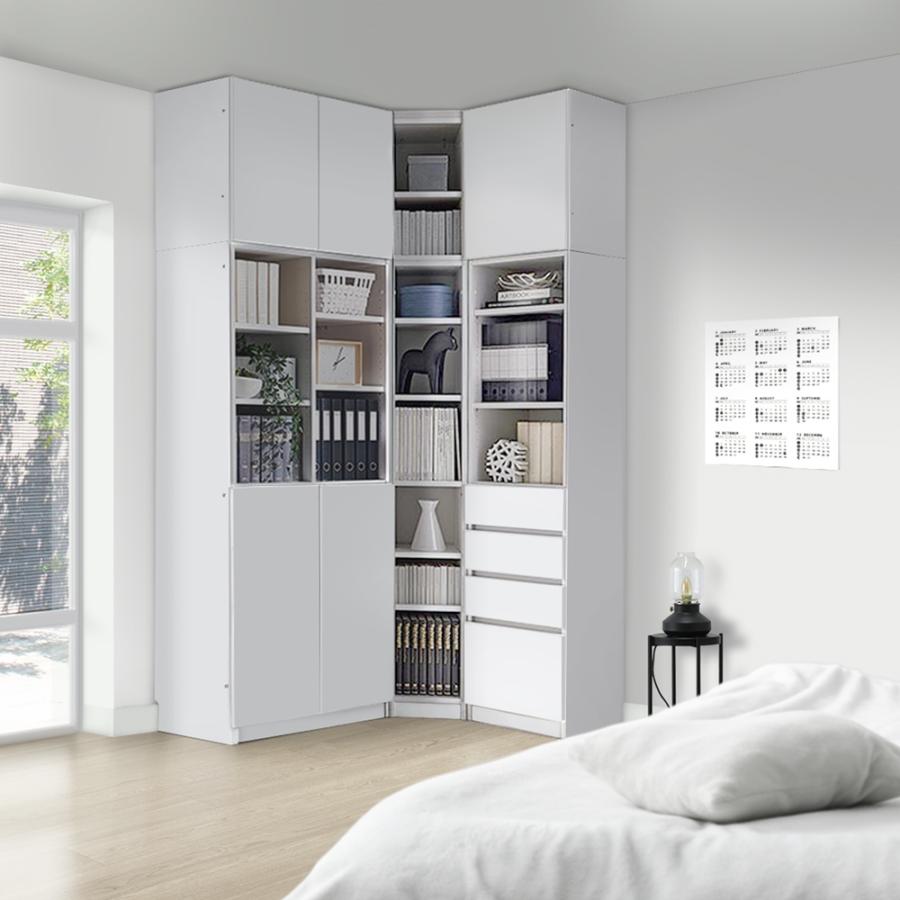 dinos（ディノス） コーナーまで有効に使える幅・高さぴったり本棚 上