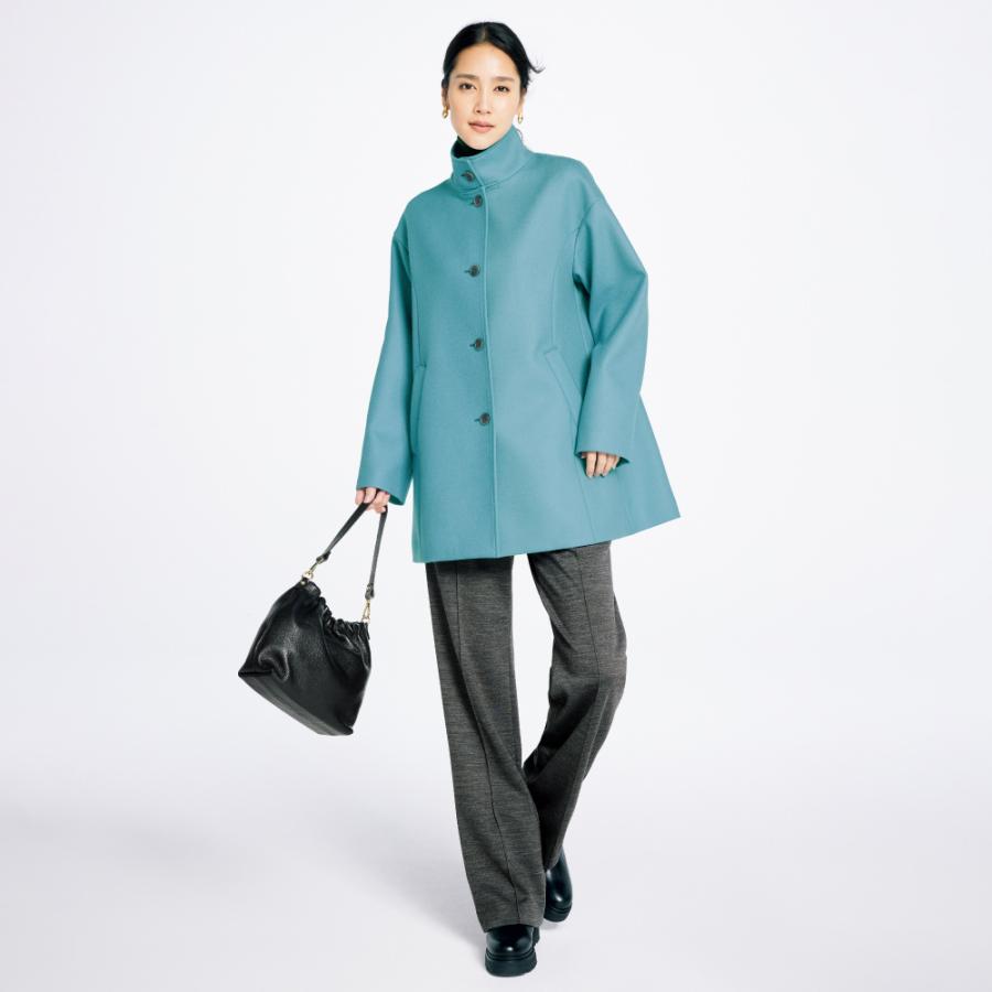 dinos（ディノス） 「NIKKE」 ウールダブルサージ ハーフコート コート