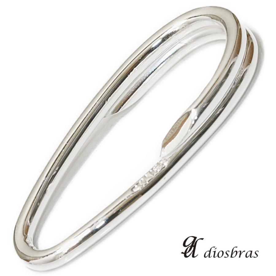 二重リング キーリング キーホルダー 接続 シルバー300 オーバル型