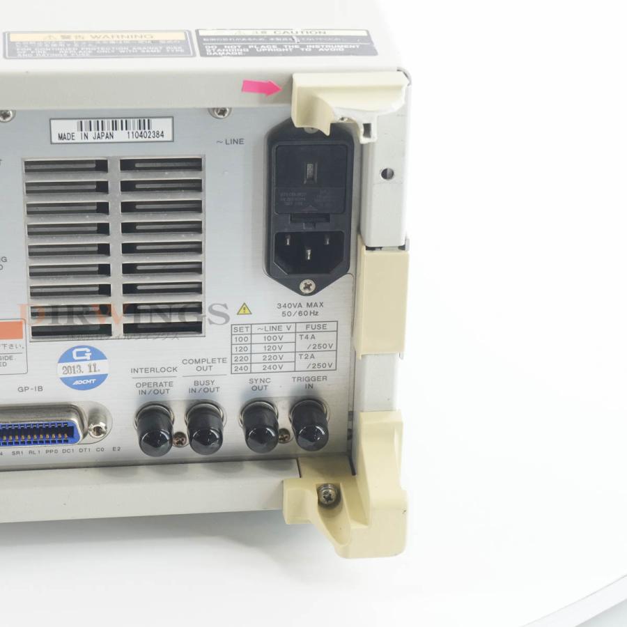 JB]USED 保証なし ADVANTEST R6243 DC VOLTAGE CURRENT SOURCE/MONITOR