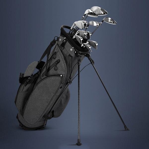 キャディバッグ メンズ ゴルフバッグ 5分割 14本 自立 収納 軽量