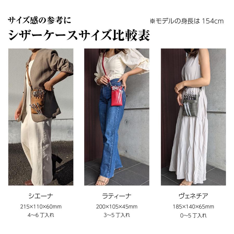 DEEDS シザーケース 美容師 LuxuryStyle シエーナ チェーン付き