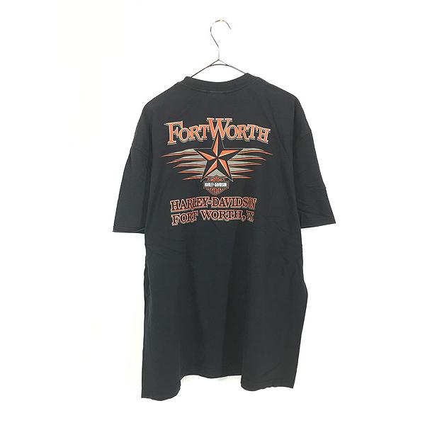 古着 00s USA製 HARLEY DAVIDSON バー&シールド イーグル Tシャツ L