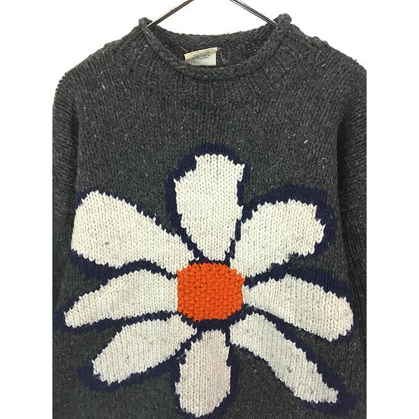 古着 80-90s エクアドル製 ARTESANIAS 両面 フラワー デイジー