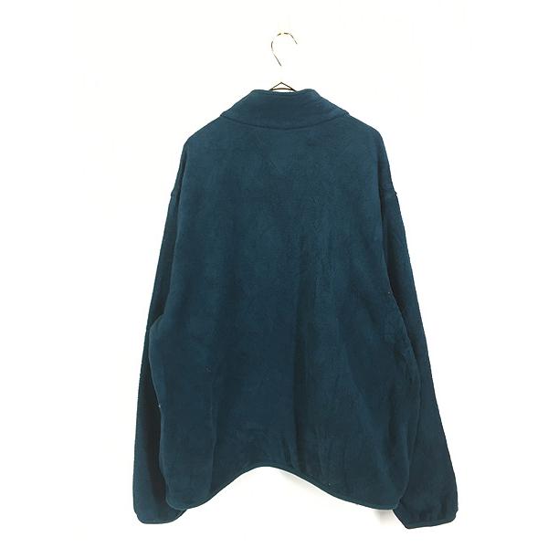 古着 90s USA製 LANDS' END 無地 ソリッド ハーフジップ プルオーバー