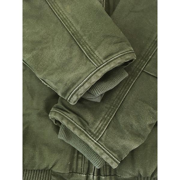 Carharttキッズ ワークジャケットUSA製オリーブグリーンM（8)キッズ