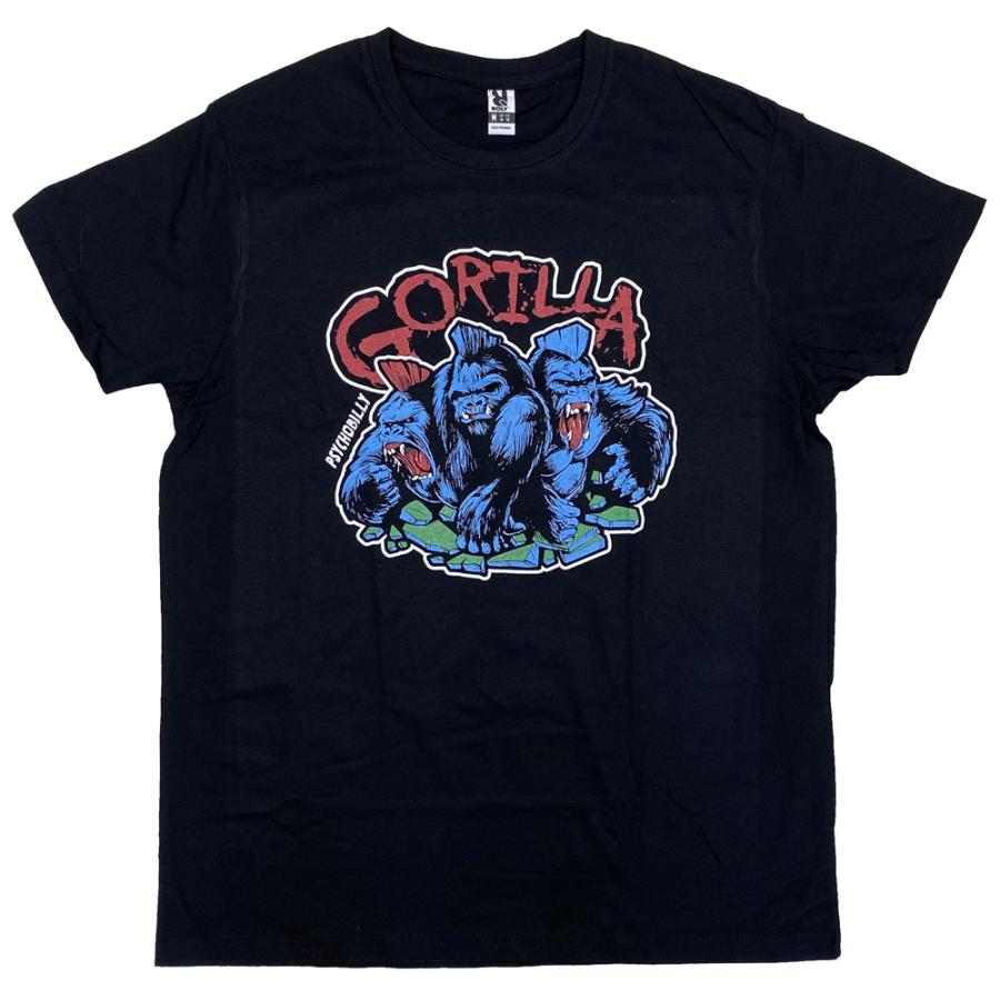 GORILLA・ゴリラ・4 COLOURS LOGO・Tシャツ・サイコビリーTシャツ