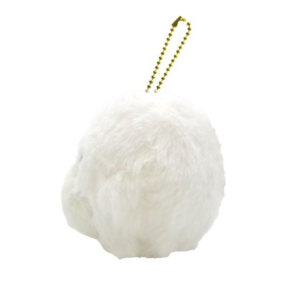 新品 SaucyDog わんこぬいキーホルダー 白 茶 レア サウシードッグ 犬