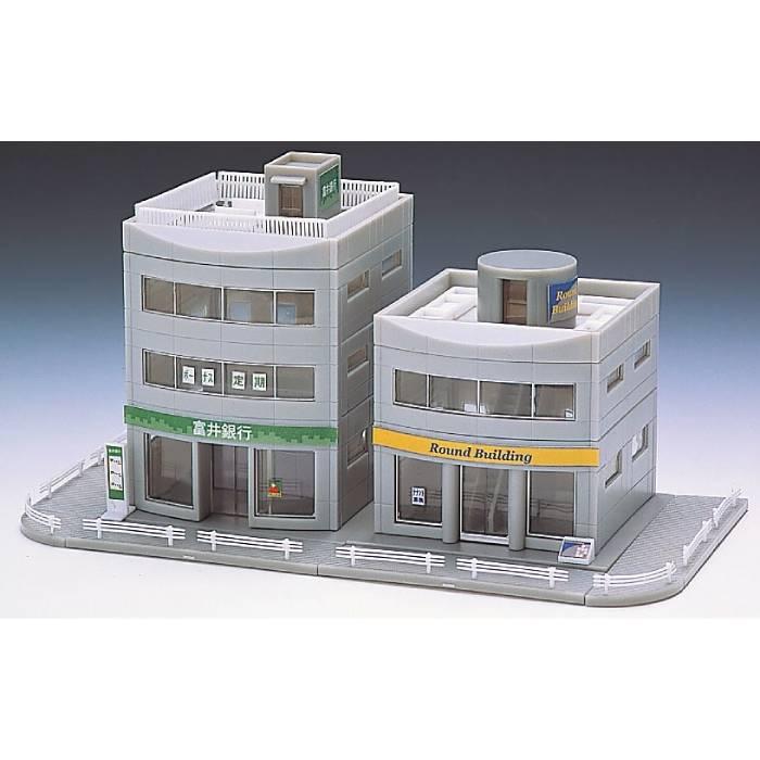 Nゲージ ラウンドビルセット グレー 鉄道模型 ジオラマ ストラクチャー