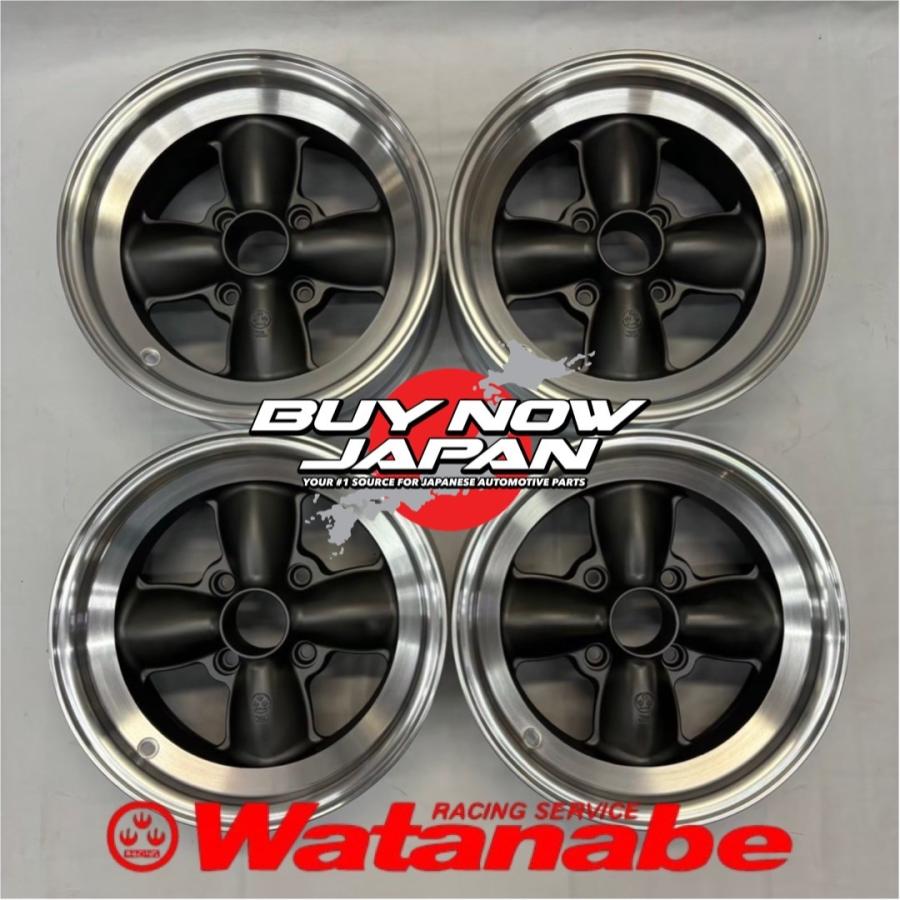 4本セット RS Watanabe 4S 14×7J+3 4H-114.3 ブラック-リムS / 14