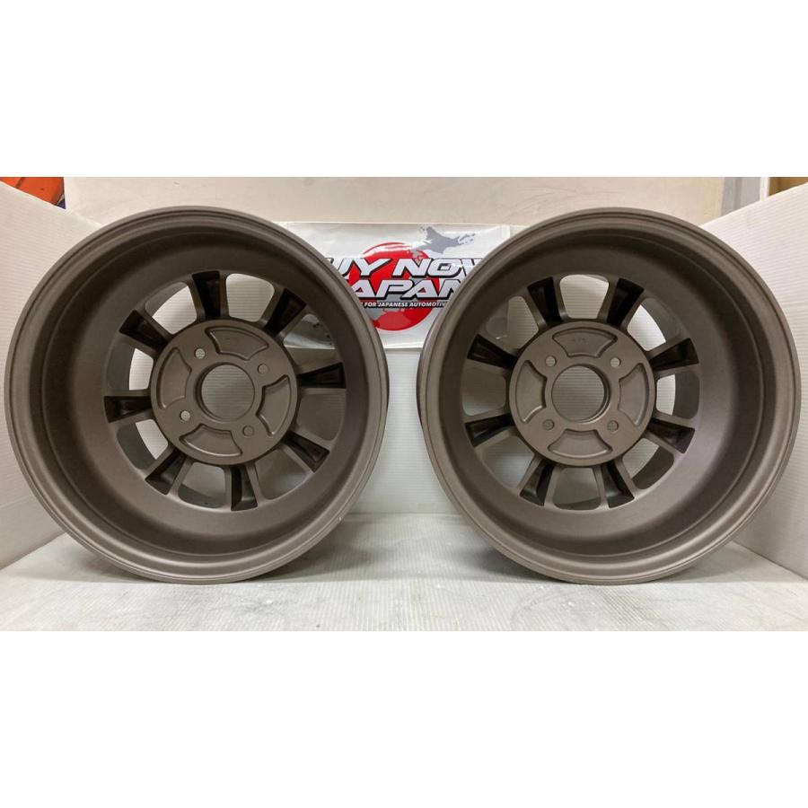 ワタナベ4s 10インチアルミホイール PCD110 2本センターキャップ付き