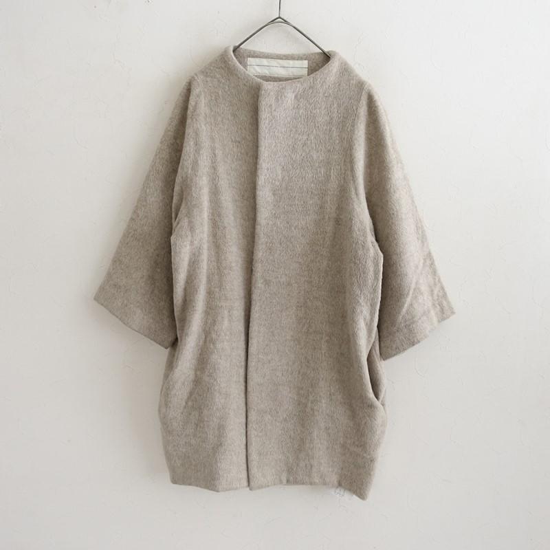 nitca（ニトカ） *アルパカウール混コート*Fグレーベージュ起毛