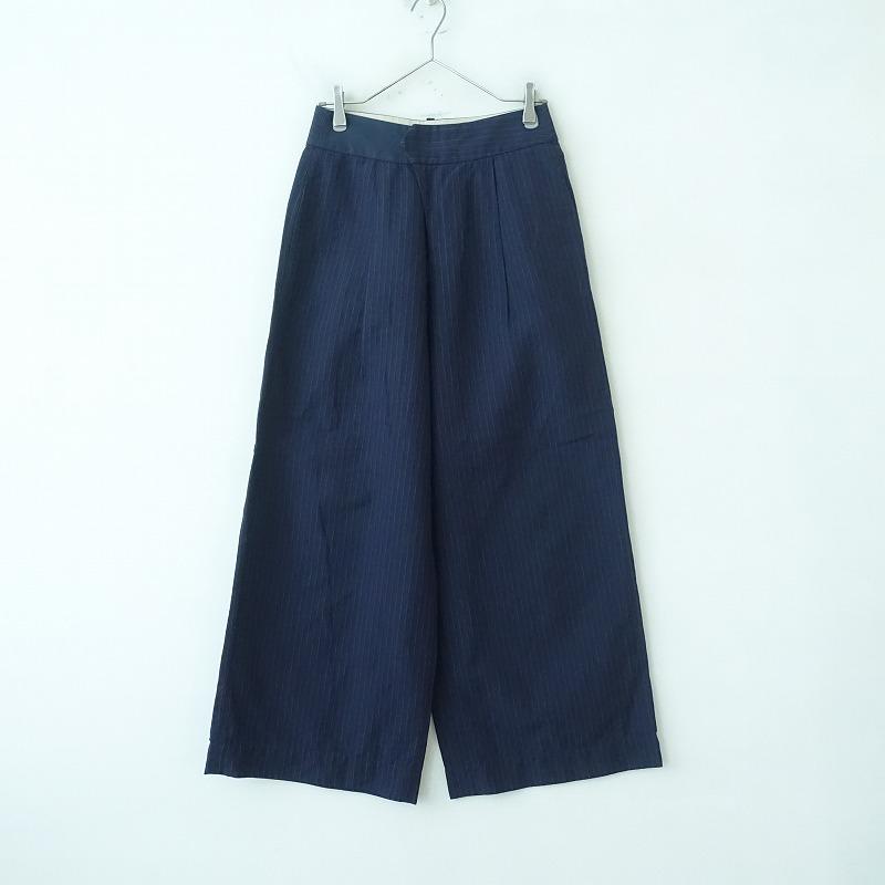 パラスパレス Pal'las Palace *コットンリネンストライプワイドパンツ