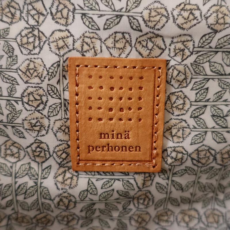 mina perhonen（ミナペルホネン） *レザーボストンバッグ*ブラウン茶色