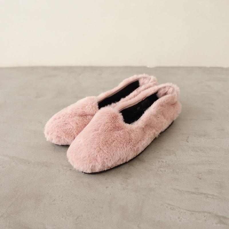 未使用】シューシャ Sciuscia *TRAGARA ファーシューズ 37/23.5*ピンク