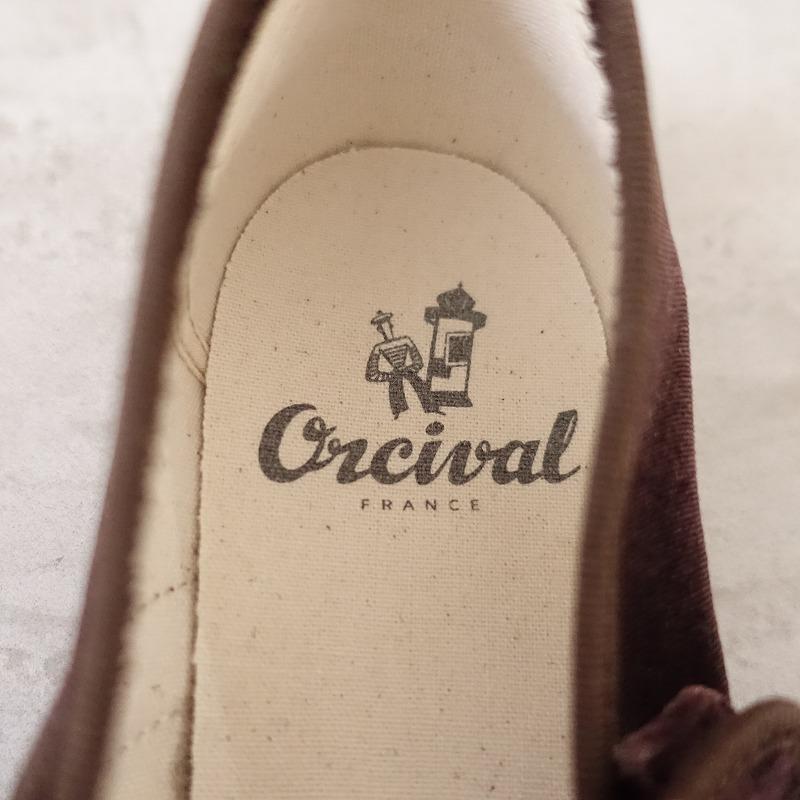 ORCIVAL（オーシバル） *ベルベットストラップシューズ 24.5*ダーク