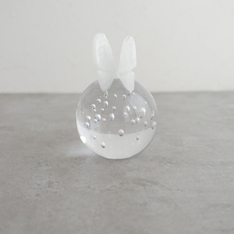 定価2.3】イイノナホ iino naho *choucho ペーパーウェイト*ガラス製