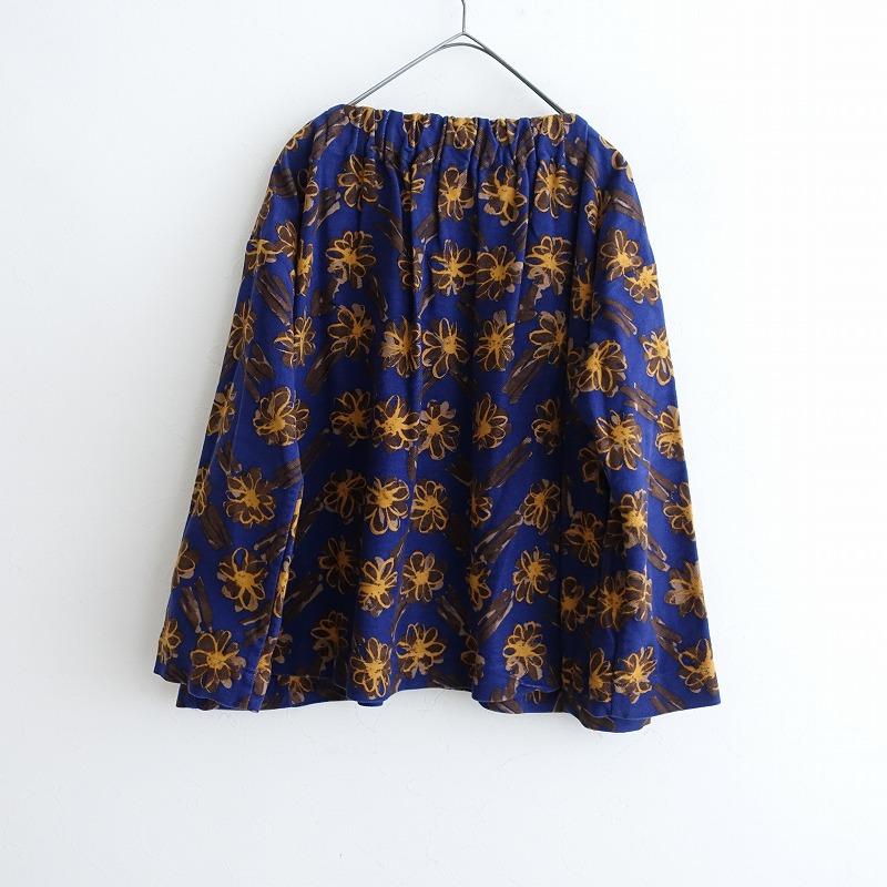 45アールピーエム R45RPM *ライトモールフラワーヘリンボンプリント