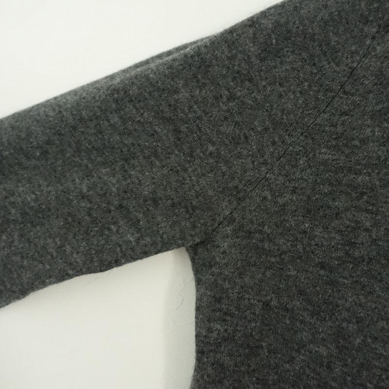 n100（エヌワンハンドレッド） *カシミヤジップアップニット*36グレー