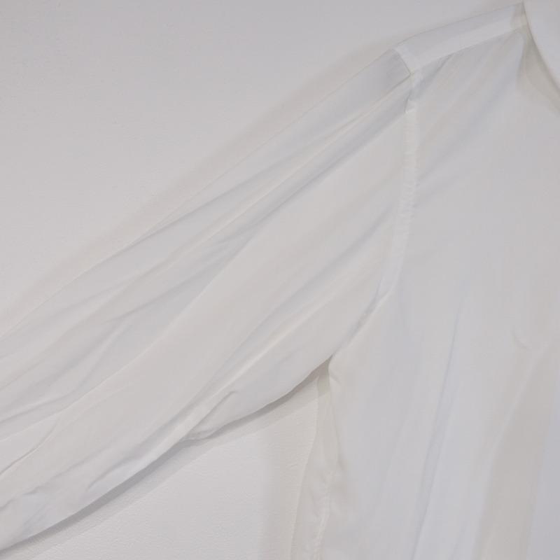 コムデギャルソン COMME des GARCONS *丸襟ロングスリーブシャツ*S長袖