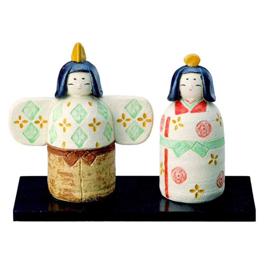 雛人形 コンパクト 陶器 小さい 可愛い ひな人形/ 人形師の手造り