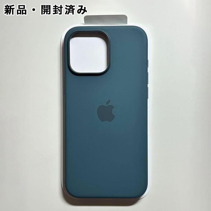 iPhone Apple純正 MagSafe対応 16 Pro Max シリコンケース・レイク