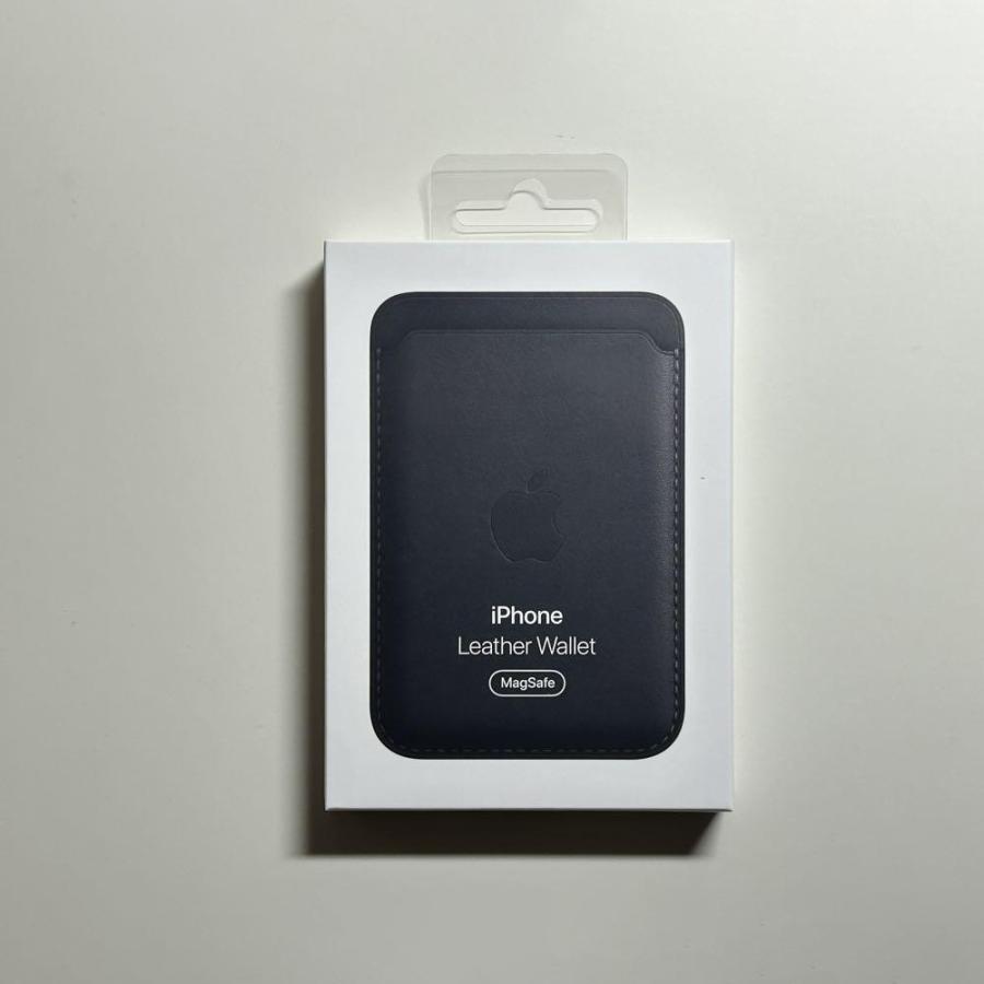 Apple Apple純正 MagSafe対応 iPhone レザーウォレット・ミッドナイト