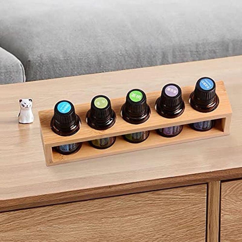 ナチュラルアロマオイルスタンド 天然竹製エッセンシャルオイル