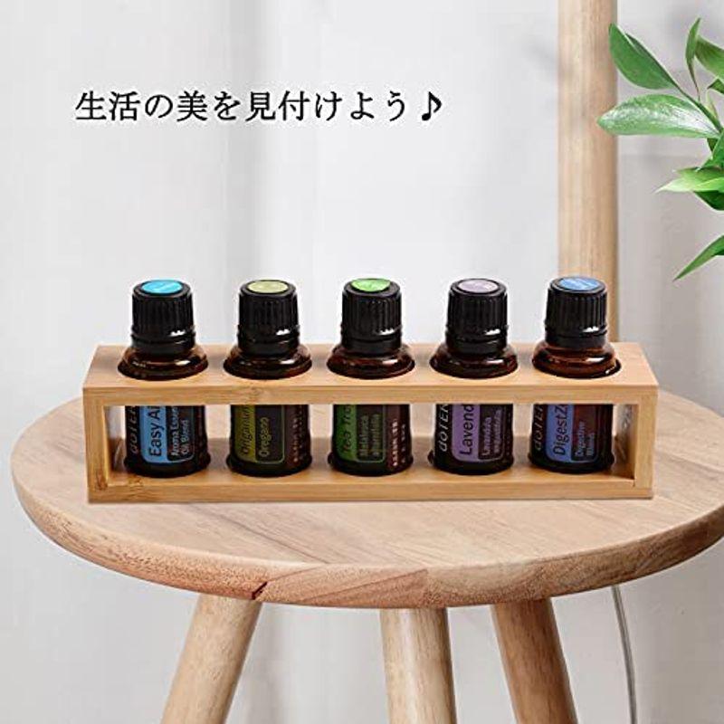 ナチュラルアロマオイルスタンド 天然竹製エッセンシャルオイル