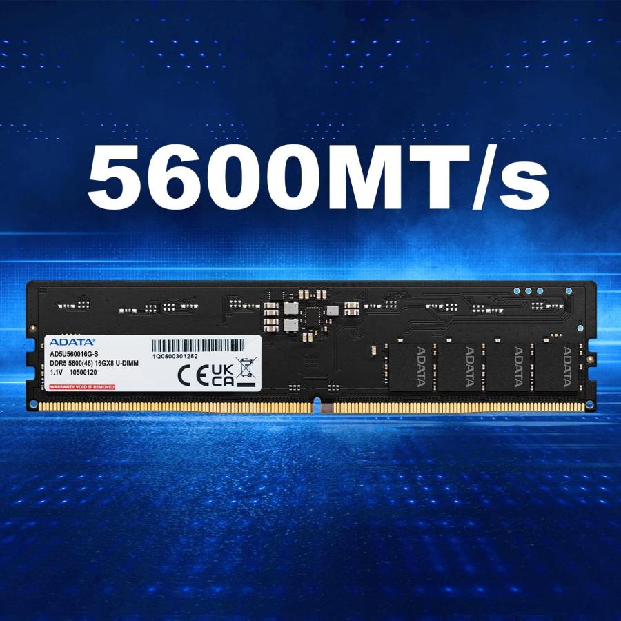 A-DATA エイデータ Adata PCメモリ DDR5 5600MHz U-DIMM 8GBx2枚