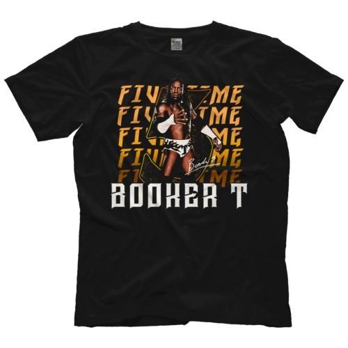 ファイブ・タイム・チャンピオン” ブッカーT Tシャツ「BOOKER T Booker