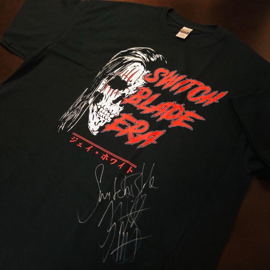 ジェイ・ホワイト直筆サイン入りTシャツ「JAY WHITE ジェイ・ホワイト