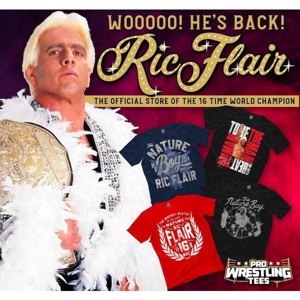 ネイチャーボーイ” リック・フレアー Tシャツ「RIC FLAIR 16 Time T