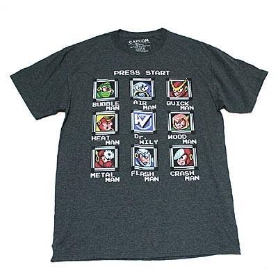 カプコン（CAPCOM） ロックマン PRESS START Tシャツ : フロッグポート