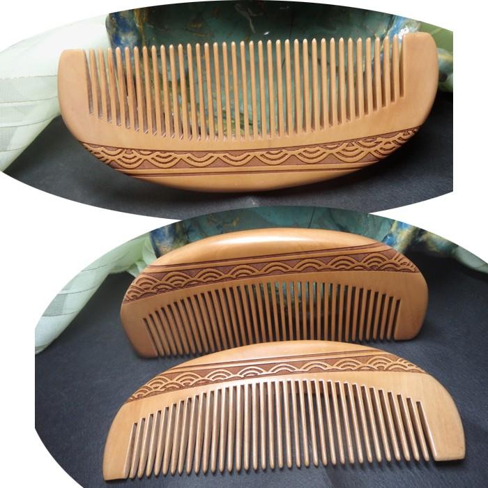 桃の木製櫛 くし コーム momonoki-kusi19 : KOMUONネットストア - 通販