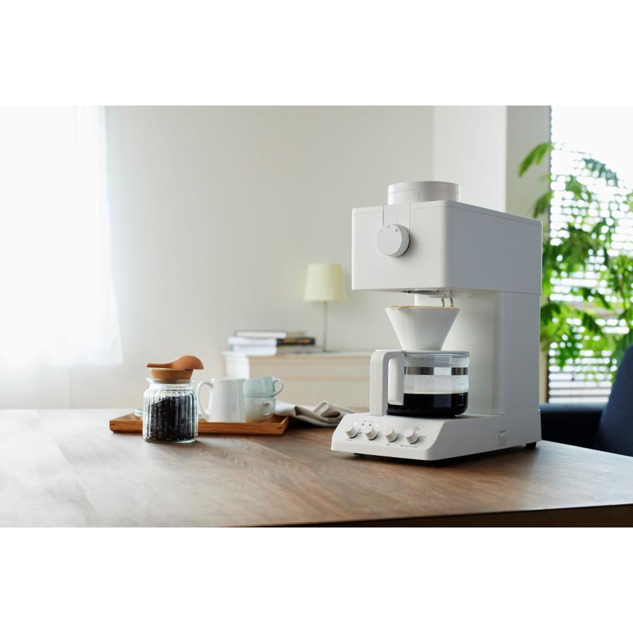 TWINBIRD (ツインバード) 全自動コーヒーメーカー CM-D457W White