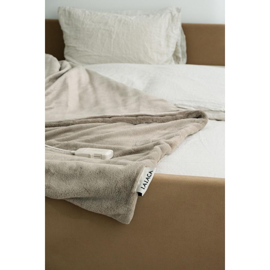 LALACA(ララカ） heated blanket sleep GRG(グレージュ)電気毛布 掛け