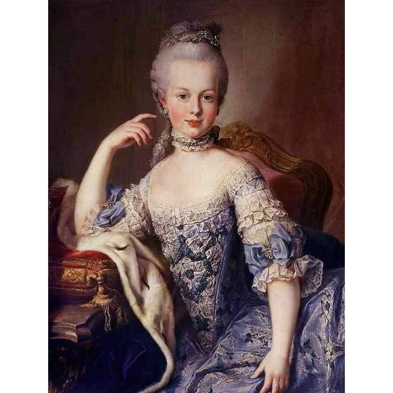 マリーアントワネット額絵 ゴールドダブルフレーム Mサイズ mayM